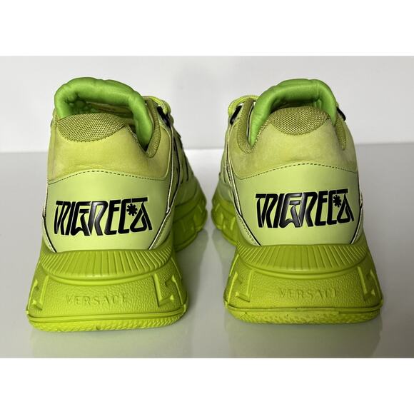 NIB $895 Versace Trigreca Chain Reaction Sneakers Citron 11.5 (44.5) IT DSU8094